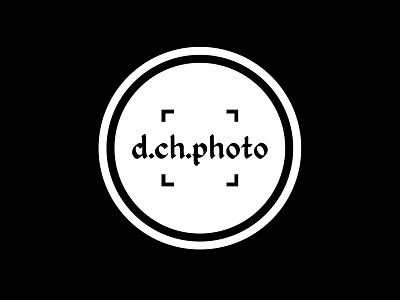 Logo for photographer @d.ch.photo branding design icon illustration logo vector