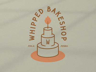 Whipped Bakeshop 001 bakery bakery logo bakeshop branding custom design illustration philadelphia philly typography