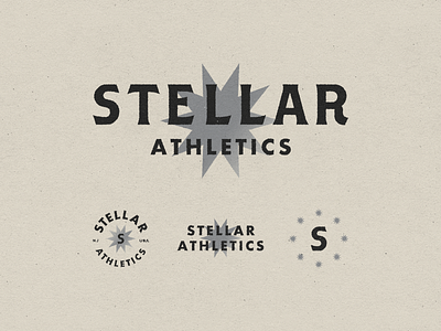 Stellar Athletics 001 athletics branding design fitness gym logo mark sports stellar typography