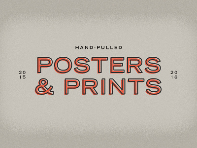 Posters & Prints design dribbble dribbblers graphic illustration lockup print type typography