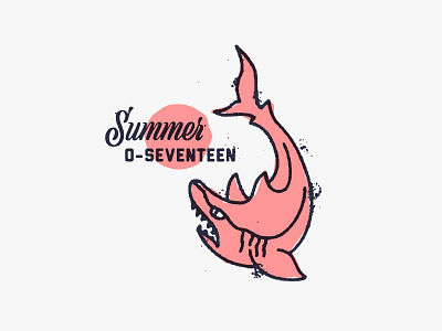 Summa-time design dribbble dribbblers graphic illustration logo mark shark summer