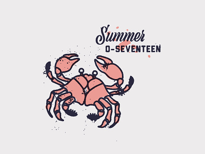 🦀 crab design dribbble dribbblers fishing illustration logo mark summer