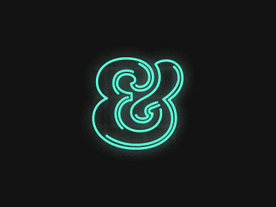 Ampersand #2 ampersand design graphic illustration logo mark neon type typography