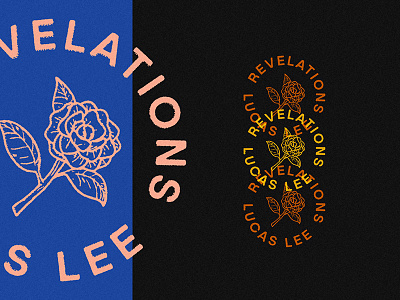 Revelations design illustration logo mark rose type typography