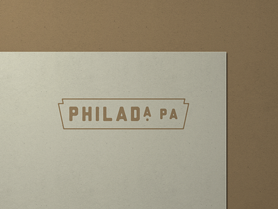 Philadelphia, PA branding design letterhead lockup logo philadelphia philly stationery typography