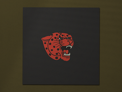New Illustration Technique cat design graphic illustration leopard logo patch vintage