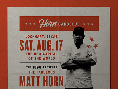The BBQ Capital of the World bbq design flyer gigposter lockhart poster texas typography vintage