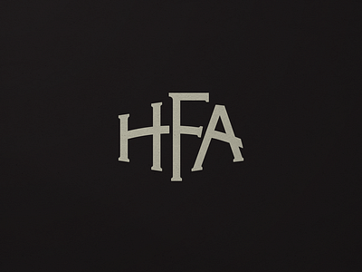 HFA Monogram branding custom design logo mark monogram monogram logo typography