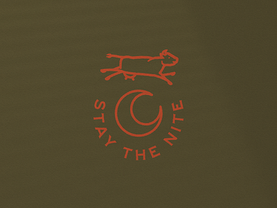 Stay the Nite cow design heritage illustration logo mark moon typography vintage