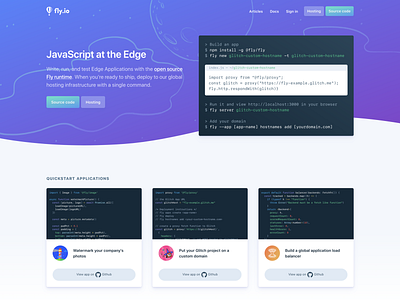 Fly.io Landing Page