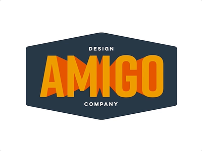 Amigo Design Co. Logo amigo animation badge logo logotype vector
