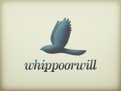 Whippoorwill Logo illustrator logo vector whippoorwill