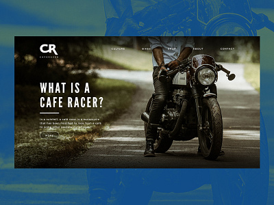 Cafe Racer // Concept caferacer responsive webdesign