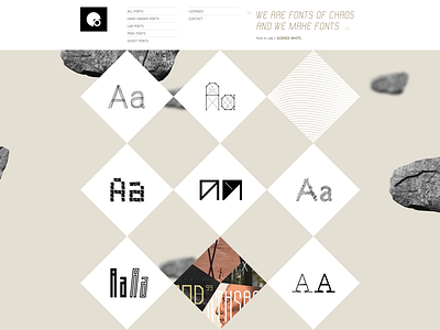 Fontsofchaos New Website 2014 font fonts site typo typography web webdesign website