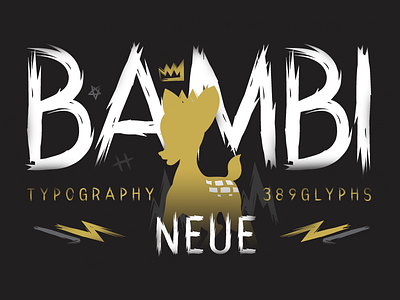 Bambi Neue - Fonts. bold font fonts type type design types typo typographism typography
