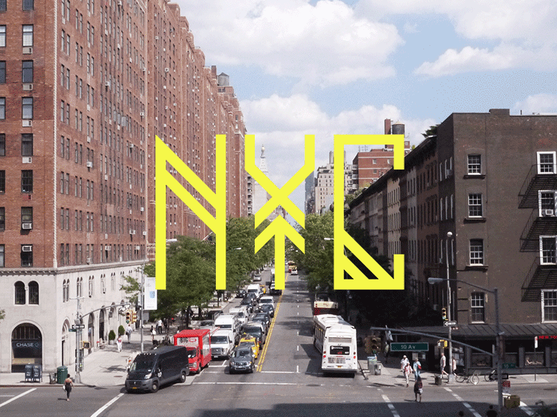 Shaman and New York 3d city newyorkcity ny nyc gif experimental typography typo fonts font