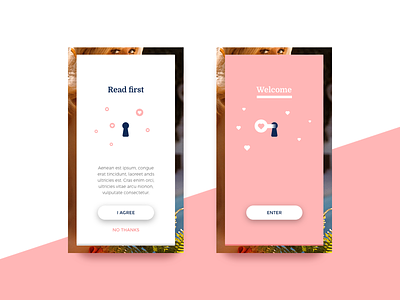 UI Concept for a charming app