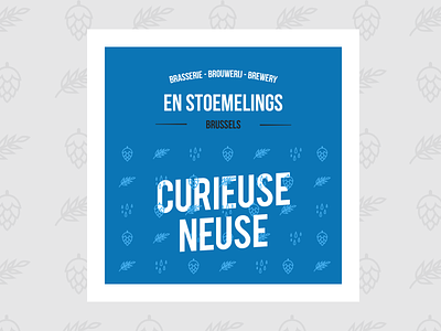 En Stoemelings Brewery - label research beer belgium blue brand brussels drink icon identity label research