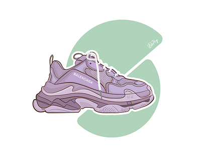 BALENCIAGA | Vector Illustration balenciaga illustration shoes vectorart vectorillustration