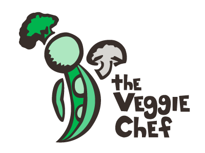 The Veggie Chef Logo catering logo vegan vegetarian