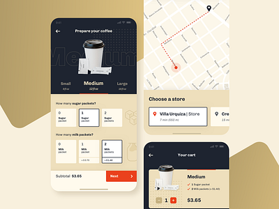 Coffe delivery app  |  UI