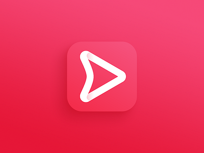 Videocut LOGO app cut logo red video