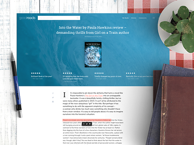 Goodreads Article Redesign art article blog books cover goodreads page rating reading review