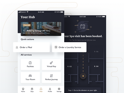 Virtual Hotel Concierge Mobile Application Concept