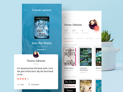 Goodreads iOS application friends updates app books goodreads ios mobile ui user interface
