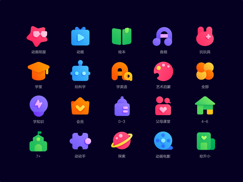 kids icon （7-11） by huze on Dribbble