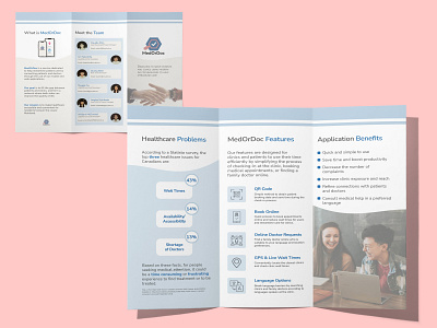 brochure - "MedOrDoc" adobe indesign brochure design graphic design illustration product design