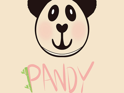 Panda - Pandy Candy dailylogochallenge design logo lys procreate typography