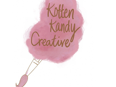 Kotten Kandy Creative branding design logo lys procreate typography