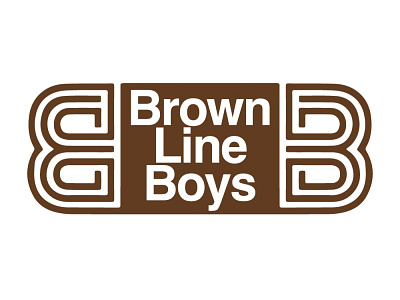 Brown Line Boys band branding dailylogochallenge design illustration logo lys typography vector