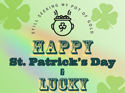 St. Patricks Day Social branding design illustration lys social media st paddy st patty typography