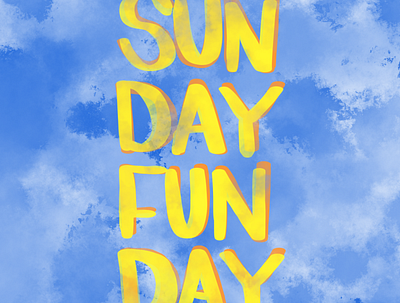 Sunday Social Post design handlettering lys procreate social typography