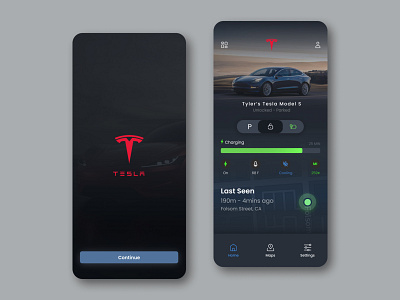 Tesla App Redesign - William Trottier fi figma ui