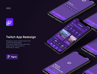 Twitch App Redesign - William Trottier figma ui