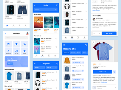 E-commerce mobile app designs