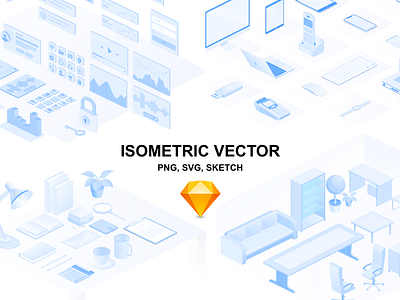 Isometric illustration (devices, interior, web, office) 3d illustration isometric illustration vector
