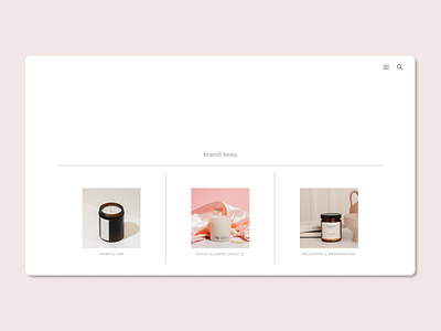 Daily UI Challenge 012: E-Commerce Shop 012 100daysofui candles challenge012 dailyui dailyuichallenge design ecommerceshop ui uxdesign
