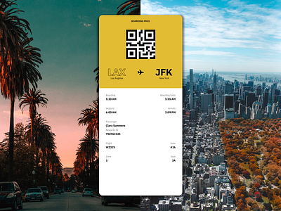 Daily UI Challenge 024: Boarding Pass