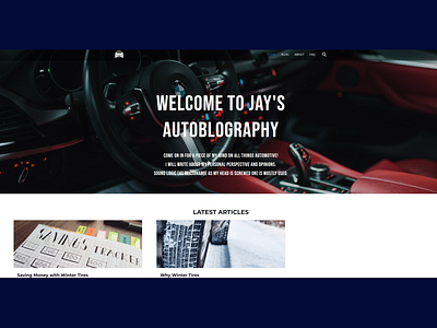 Full Design of a Responsive WordPress Website automotiveblog blog blogdesign carenthusiastblog carguyblog wordpress wordpressdesign