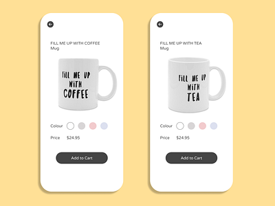 Daily UI Challenge 033: Customize Product