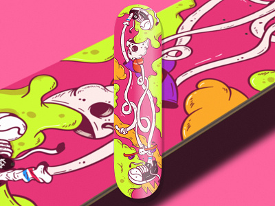 FROGGY SKATE DESK design illustration punk punkrock skate skateboard