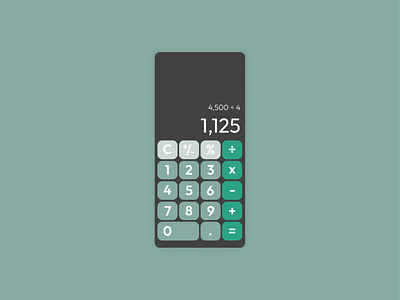 Calculator App calc calculator calculatorapp calculatorui dailyui design ui