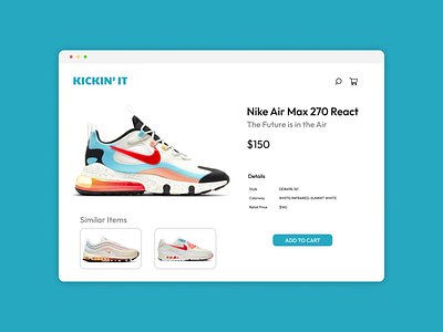 Online Shoe Store Product Page