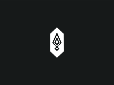 Logo for Outdoor Survival Company brand identity branding gods greek knife logo design mythology outdoor rune runic survival tools wodan