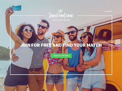 Social dating website design