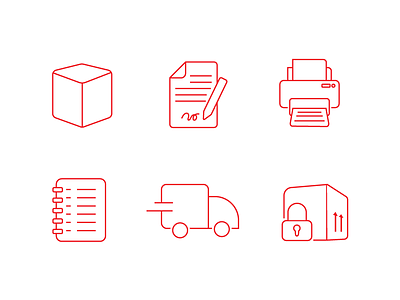 icons design for storage services icon storage